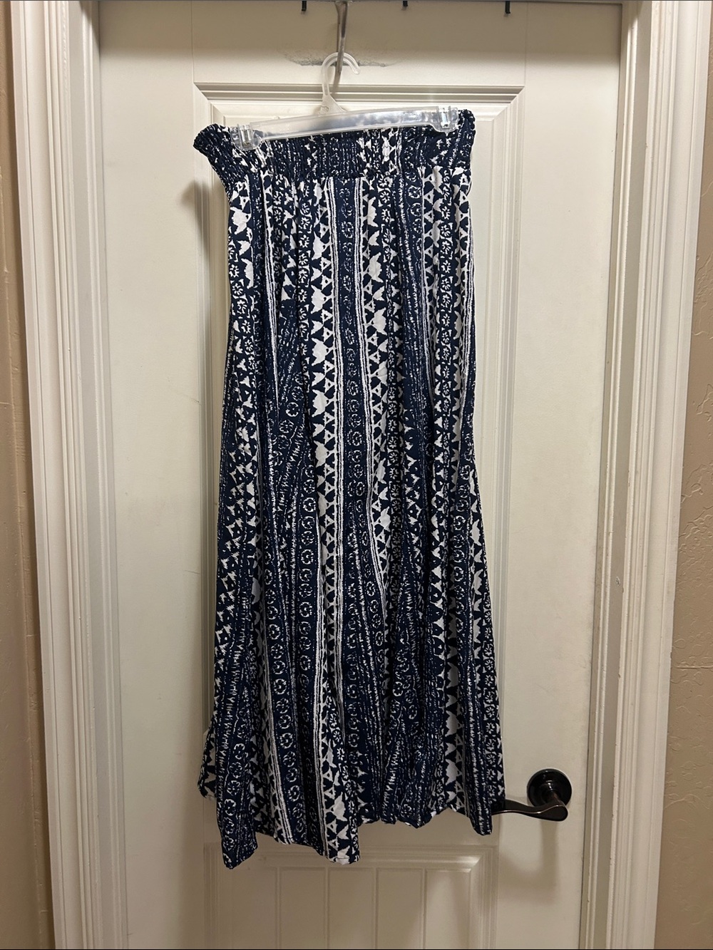 EARTHBOUND Navy & White super wide leg pants